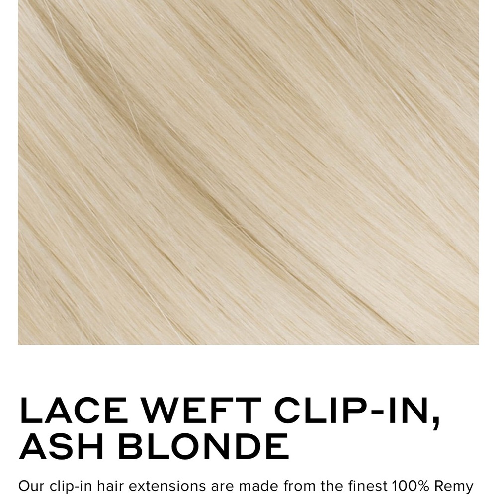 BELLAMI Ash Blonde Clip-In Hair Extensions 22 inch
